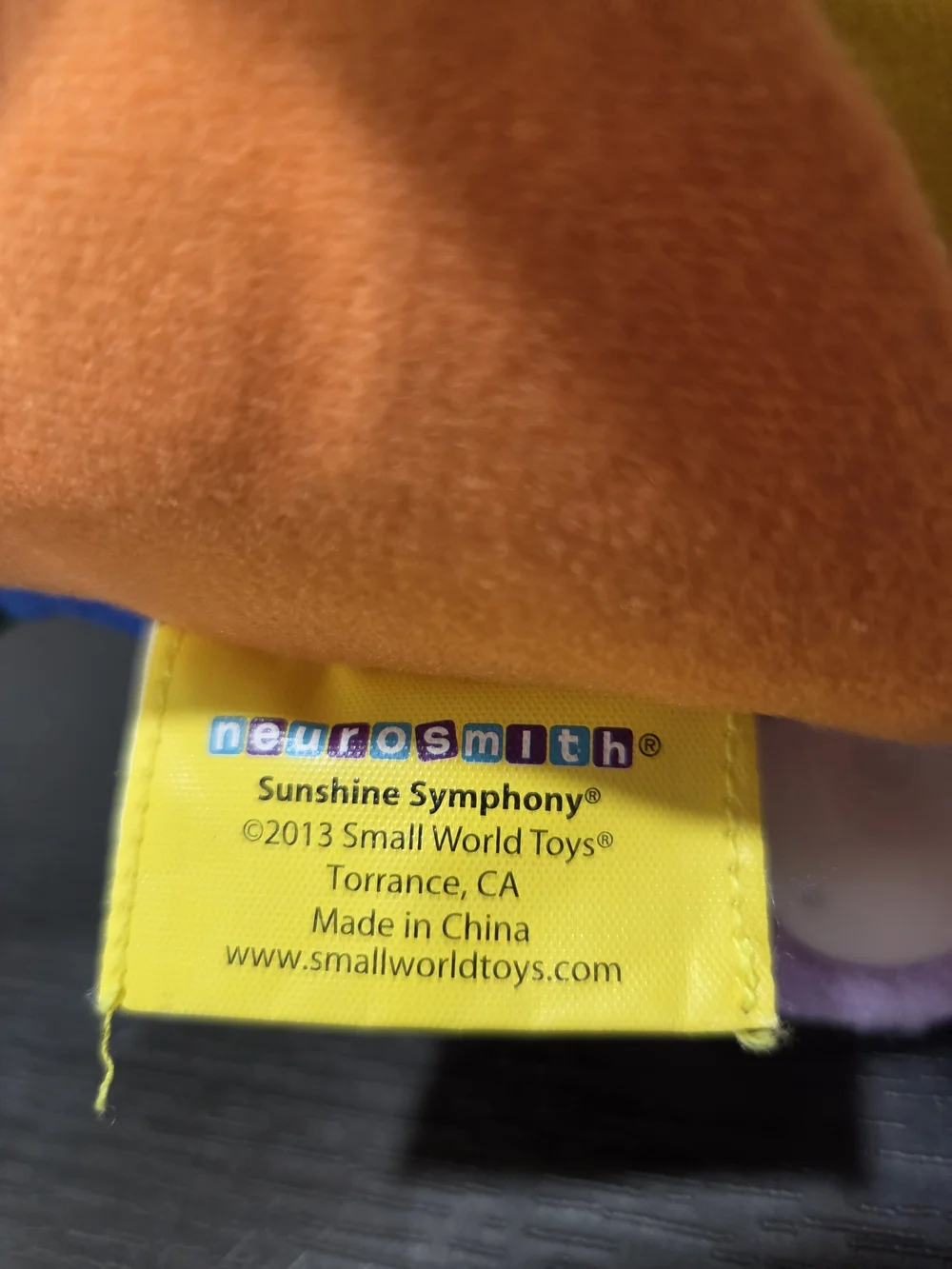 Neurosmith/Small World Toys Sunshine Symphony Developmental Infant Musical Plush
